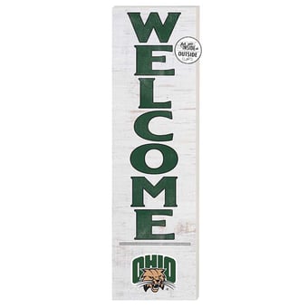White Ohio Bobcats 10'' x 35'' Indoor/Outdoor Welcome Sign