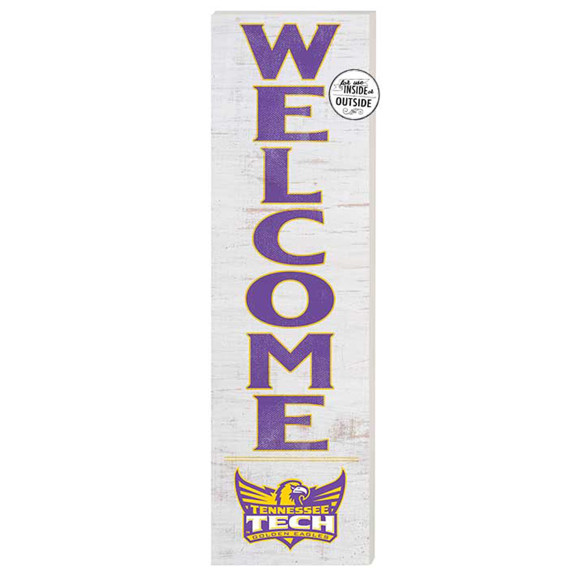 White Tennessee Tech Golden Eagles 10'' x 35'' Indoor/Outdoor Welcome Sign