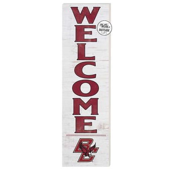 White Boston College Eagles 10'' x 35'' Indoor/Outdoor Welcome Sign