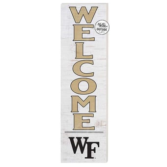 White Wake Forest Demon Deacons 10'' x 35'' Indoor/Outdoor Welcome Sign