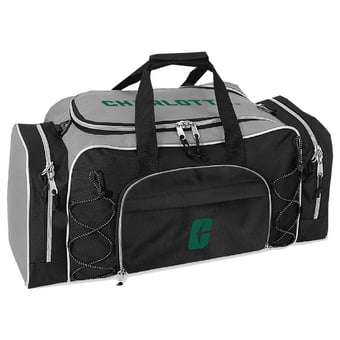 Gray Charlotte 49ers Action Pack Duffel Bag