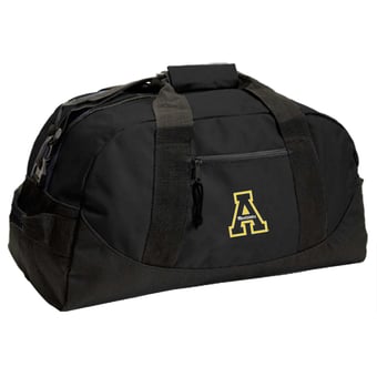 Black Appalachian State Mountaineers Dome Duffel Bag