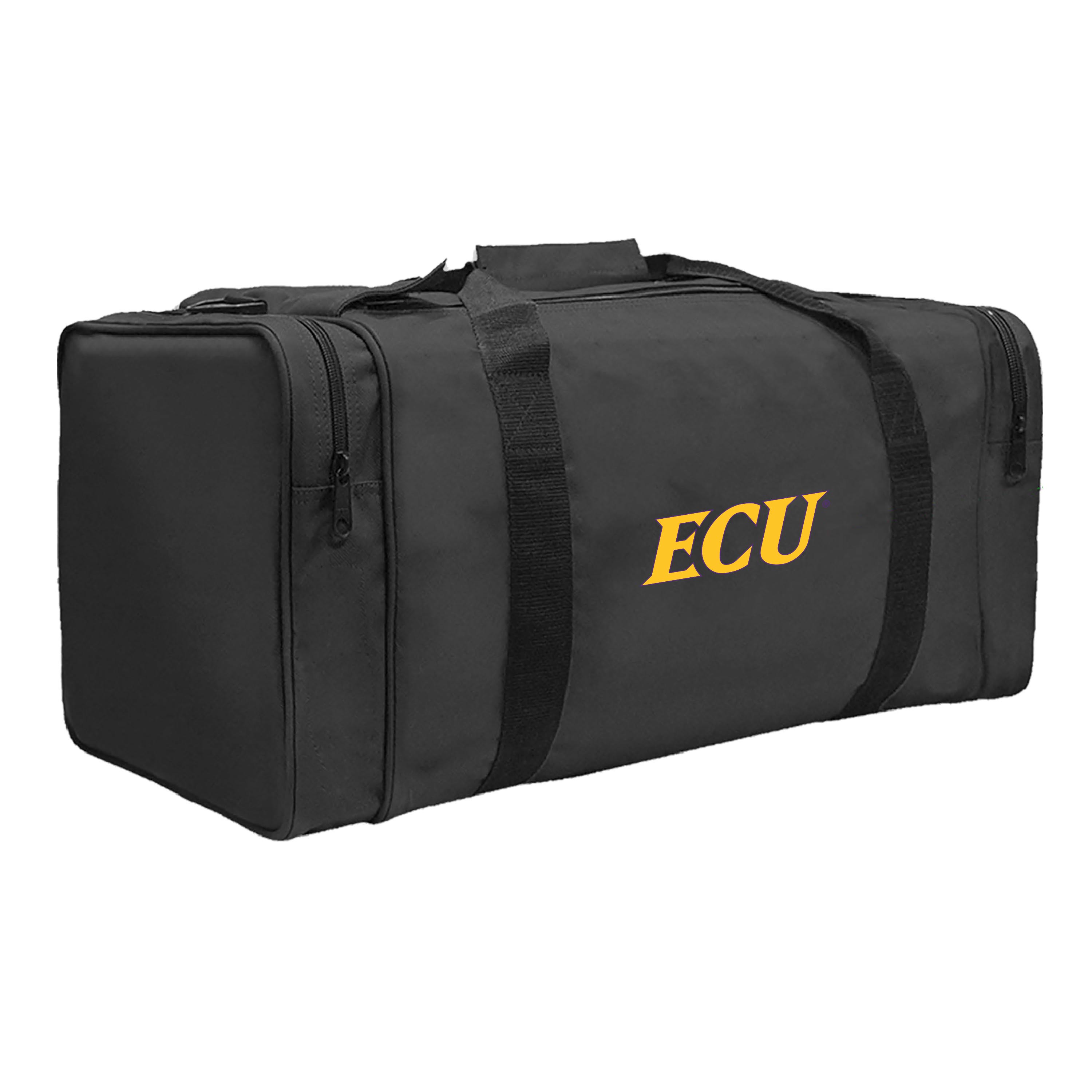 Black East Carolina Pirates Gear Pack Square Duffel Bag