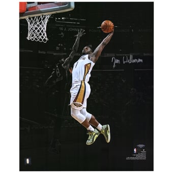 Zion Williamson New Orleans Pelicans Autographed 16" x 20" Dunk Spotlight Photograph