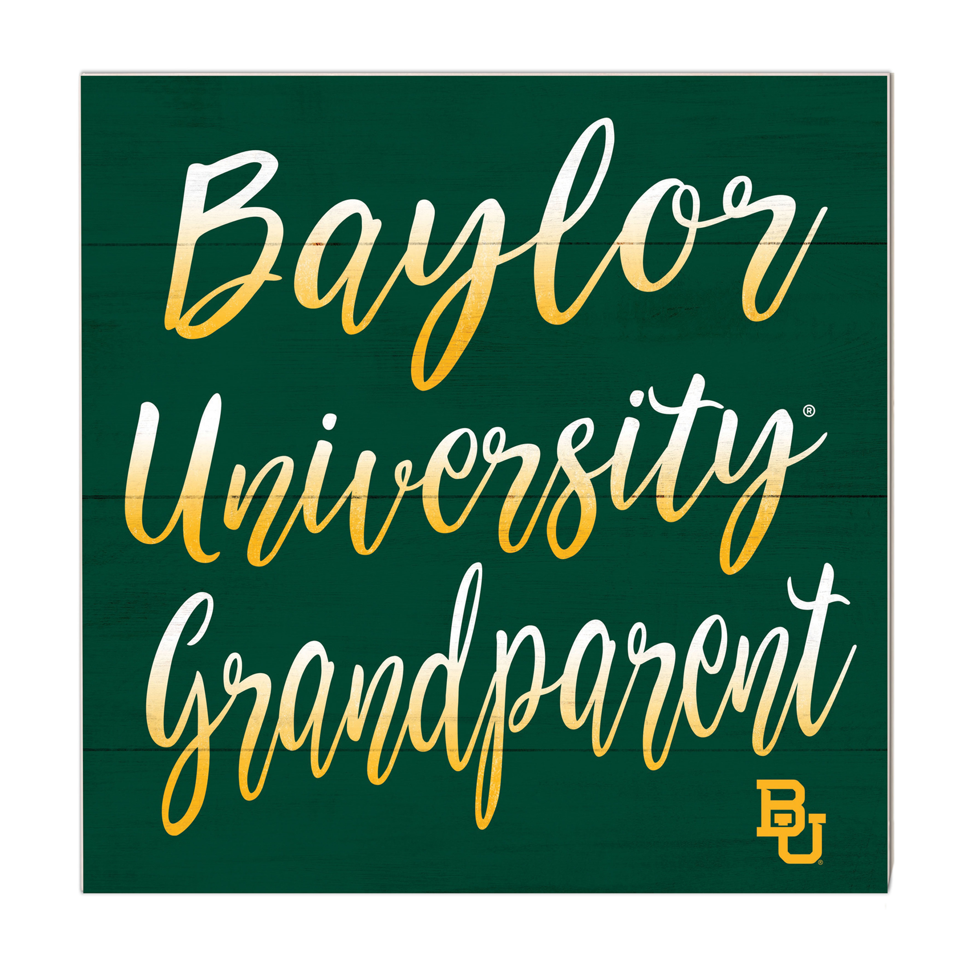 Green Baylor Bears 10'' x 10'' Grandparent Plaque