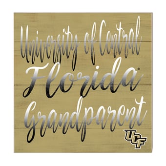 Gold UCF Knights 10'' x 10'' Grandparent Plaque