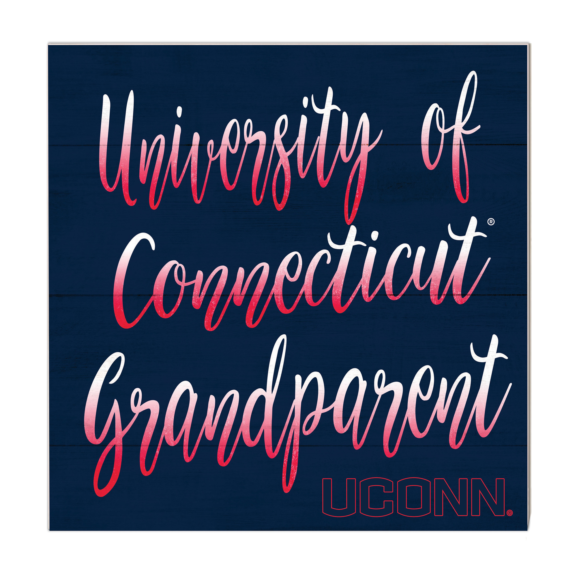 Navy UConn Huskies 10'' x 10'' Grandparent Plaque