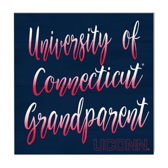Navy UConn Huskies 10'' x 10'' Grandparent Plaque