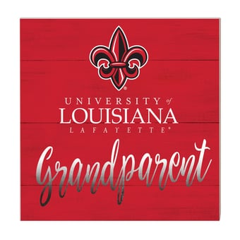 Red Louisiana Ragin' Cajuns 10'' x 10'' Grandparent Plaque