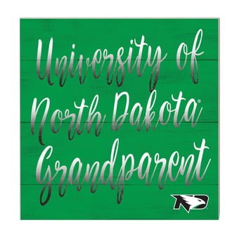 Green North Dakota 10'' x 10'' Grandparent Plaque
