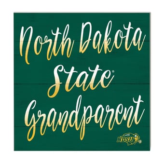 Green NDSU Bison 10'' x 10'' Grandparent Plaque