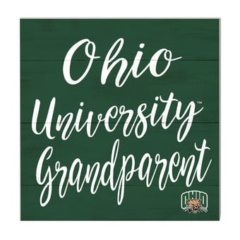 Green Ohio Bobcats 10'' x 10'' Grandparent Plaque