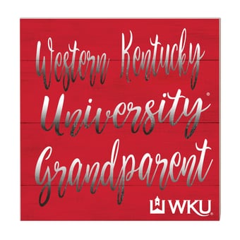 Red Western Kentucky Hilltoppers 10'' x 10'' Grandparent Plaque