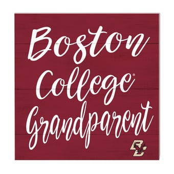Maroon Boston College Eagles 10'' x 10'' Grandparent Plaque