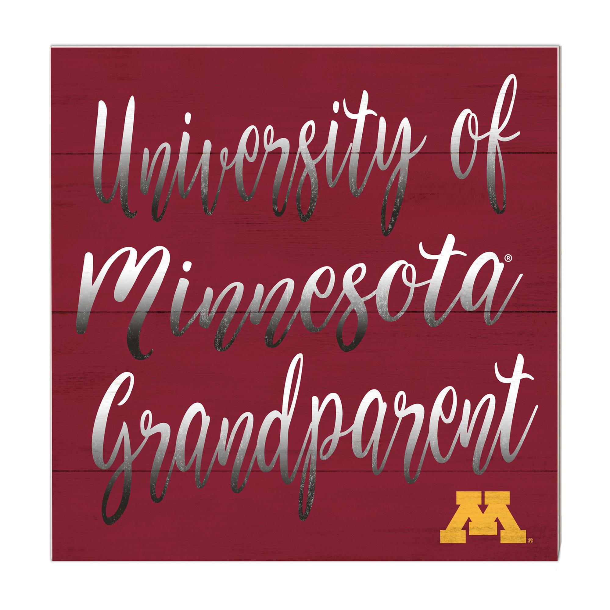 Maroon Minnesota Golden Gophers 10” x 10” Grandparent Plaque Maroon Minnesota Golden Gophers 10” x 10” Grandparent Plaque
