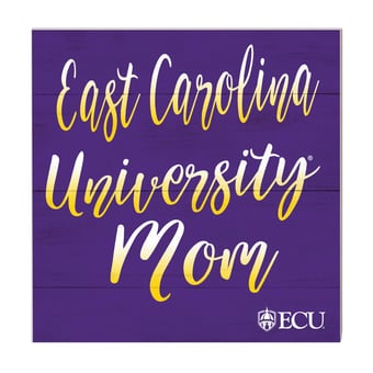 ECU Pirates 10'' x 10'' Mom Plaque