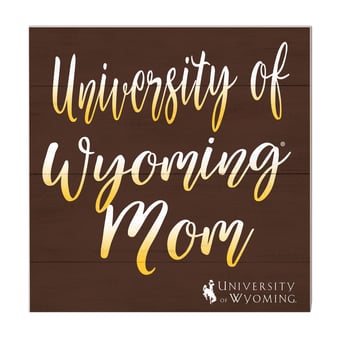 Wyoming Cowboys 10'' x 10'' Mom Plaque