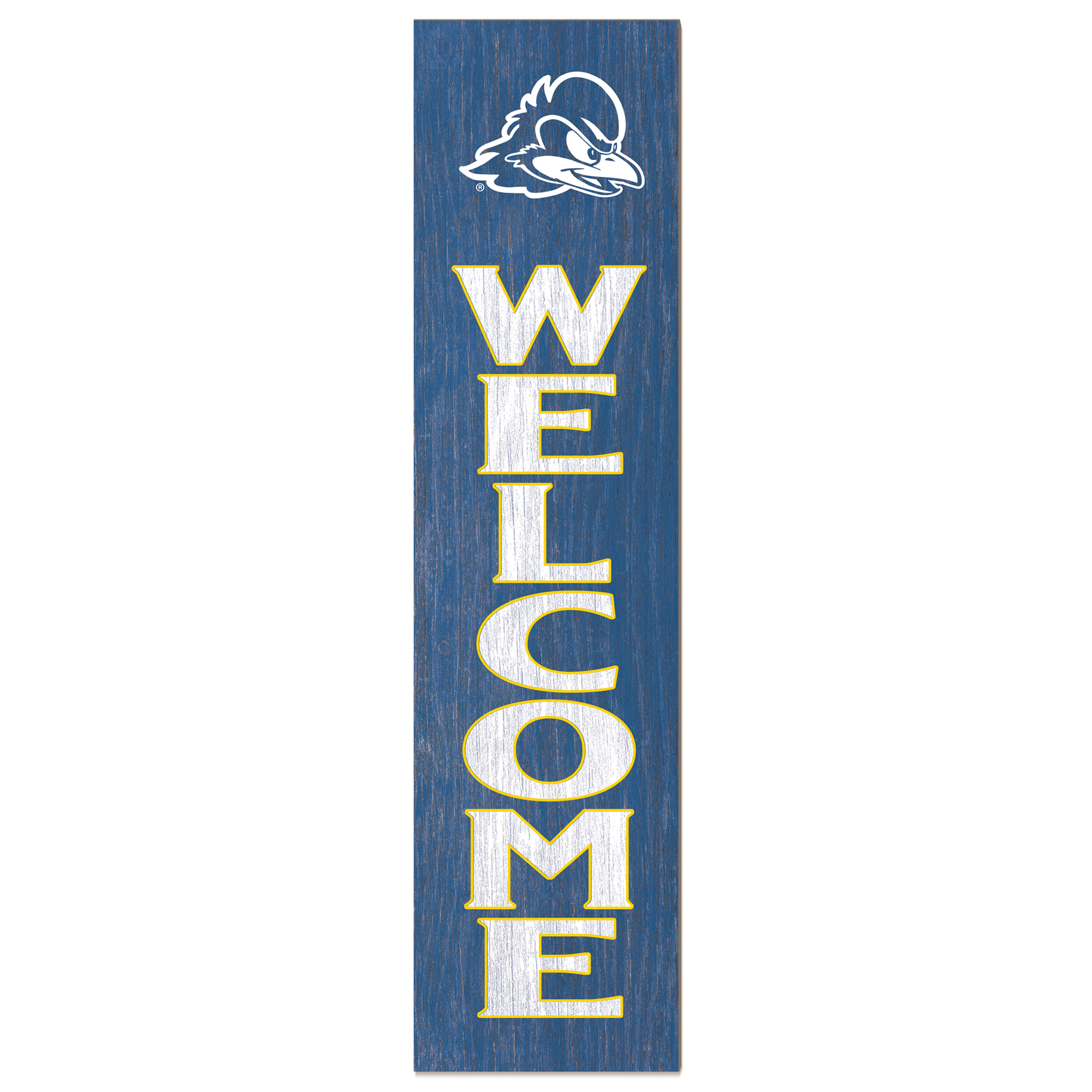 Delaware Fightin' Blue Hens 12'' x 48'' Welcome Leaner