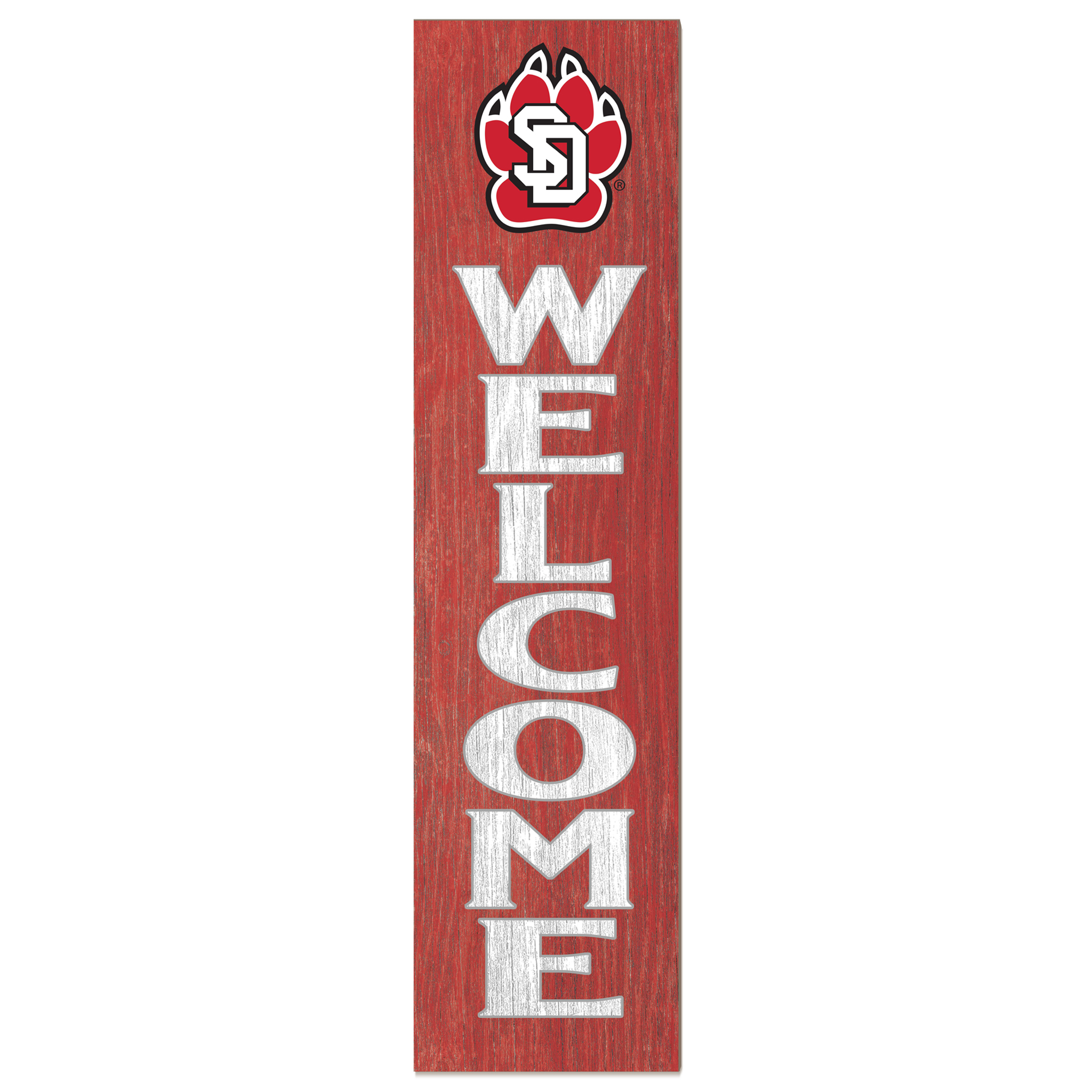 South Dakota Coyotes 12'' x 48'' Welcome Leaner