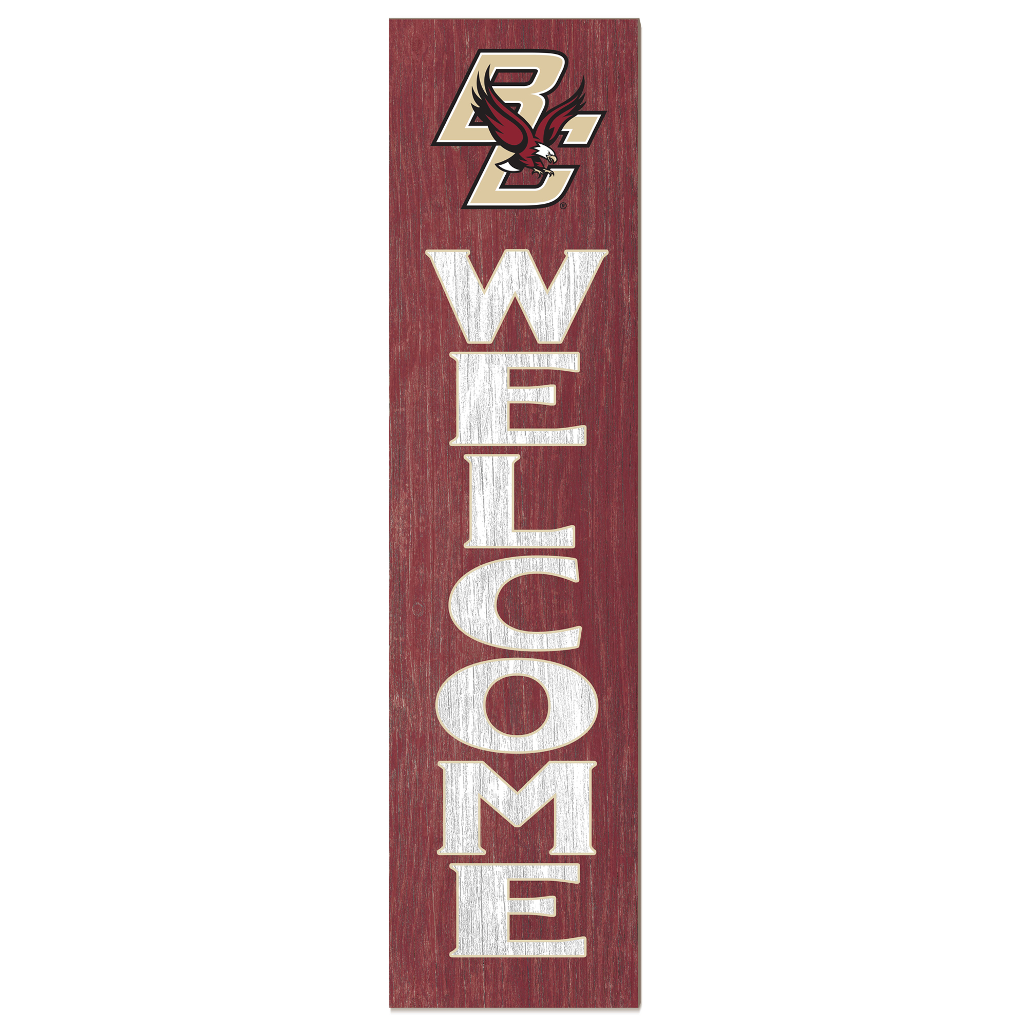 Maroon Boston College Eagles 12'' x 48'' Welcome Outdoor Leaner