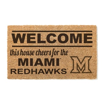 Miami University RedHawks 18" x 30" Welcome Doormat