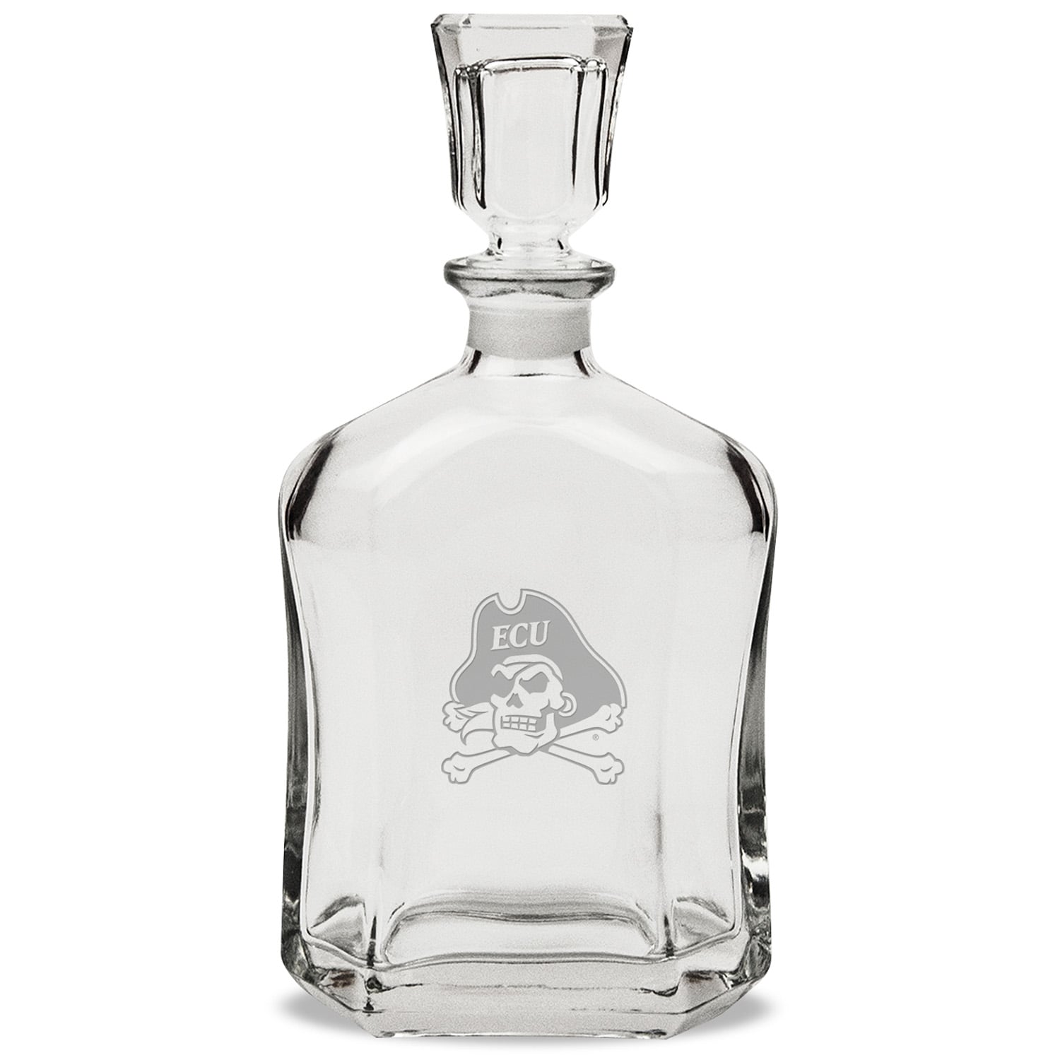 ECU Pirates 23.75oz. Crystal Whiskey Decanter