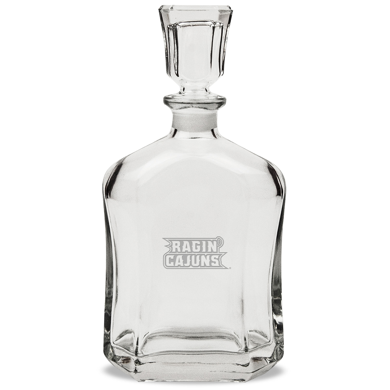 Louisiana Ragin' Cajuns 23.75oz. Crystal Whiskey Decanter