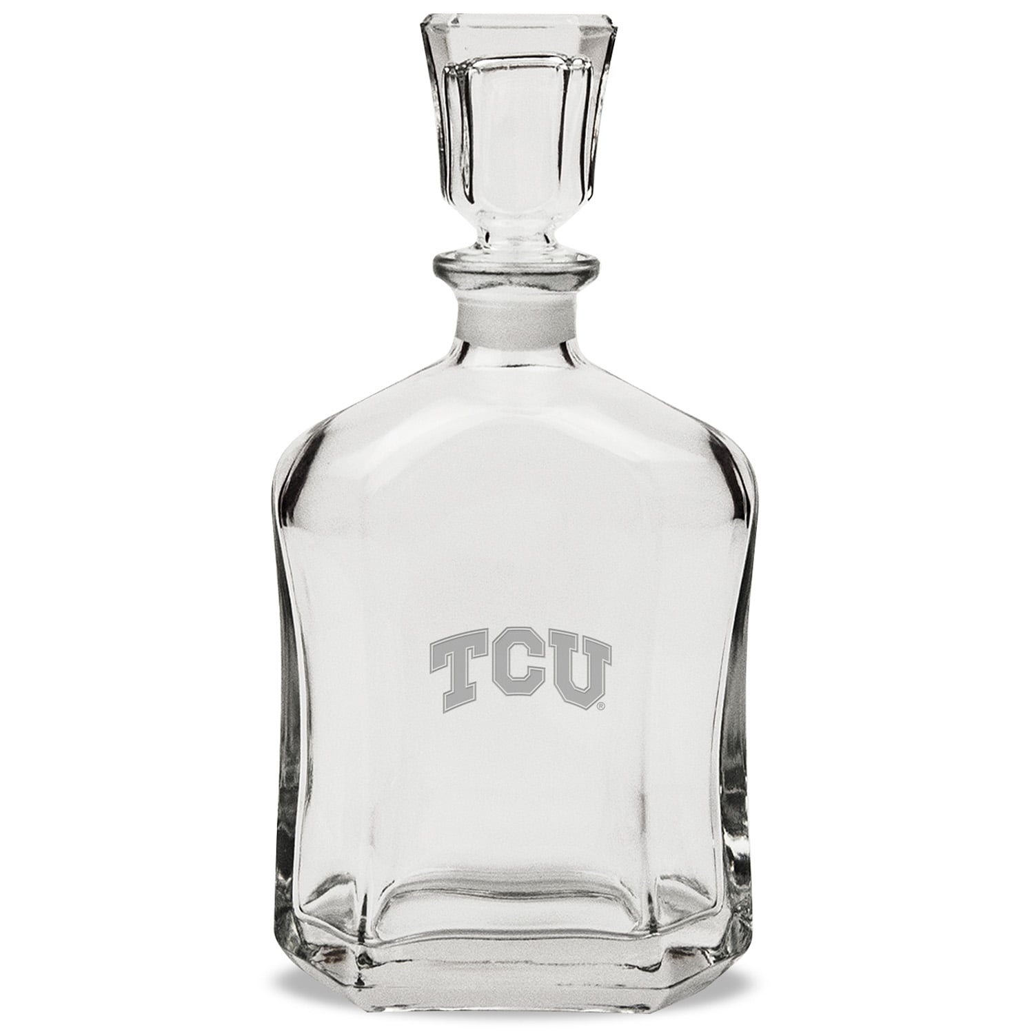 TCU Horned Frogs 23.75oz. Crystal Whiskey Decanter