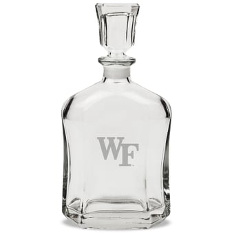 Wake Forest Demon Deacons 23.75oz. Crystal Whiskey Decanter
