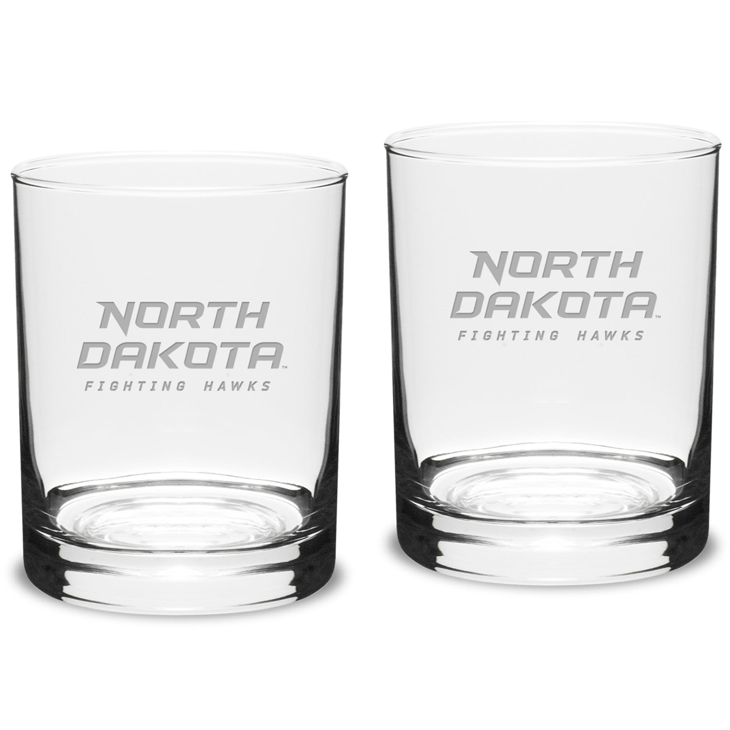 North Dakota 14oz. 2-Piece Classic Double Old-Fashioned Glass Set