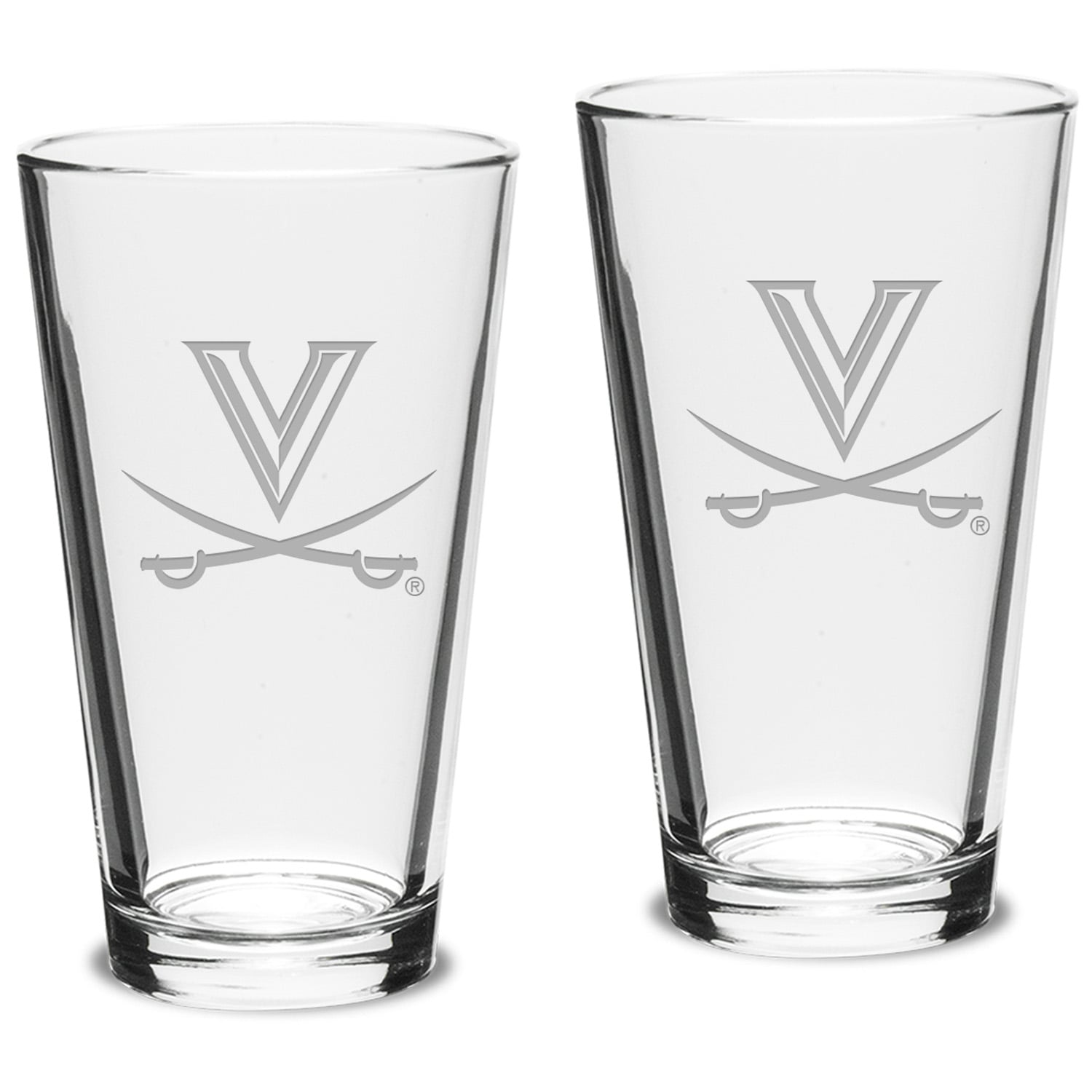 Virginia Cavaliers 16oz. 2-Piece Classic Pub Glass Set