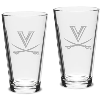 Virginia Cavaliers 16oz. 2-Piece Classic Pub Glass Set