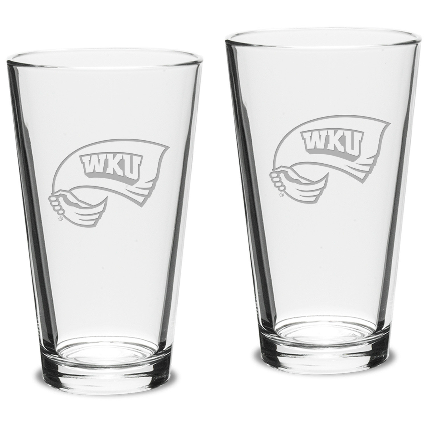 Western Kentucky Hilltoppers 16oz. 2-Piece Classic Pub Glass Set Western Kentucky Hilltoppers 16oz. 2-Piece Classic Pub Glass Set