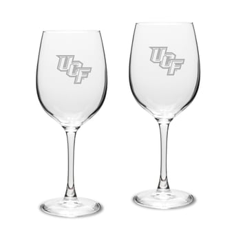 UCF Knights 2-Piece 16oz. Traditional White Wine Glass Set