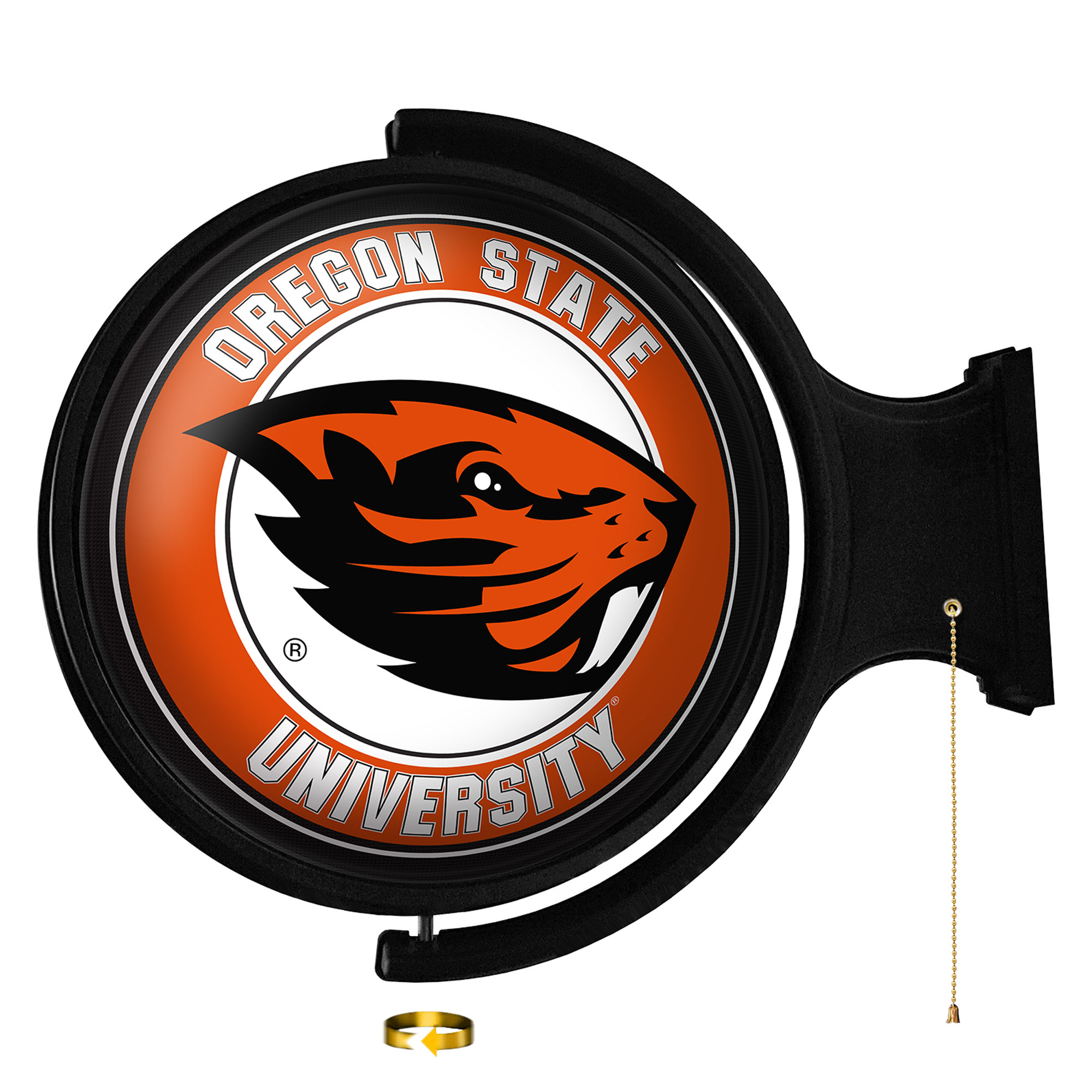 Oregon State Beavers Team Logo 21'' x 23'' Rotating Lighted Wall Sign