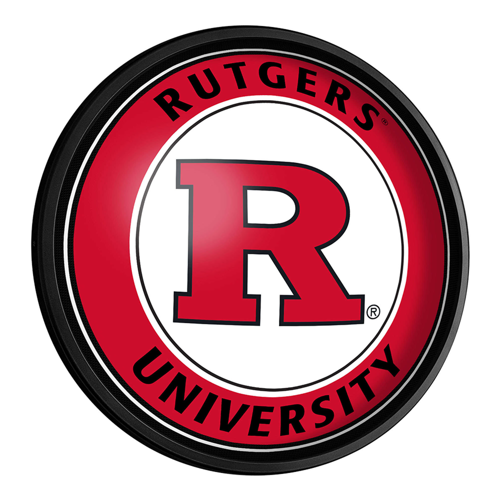Rutgers Scarlet Knights 18'' Round Slimline Illuminated Wall Sign