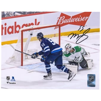 Mark Scheifele Winnipeg Jets Autographed 8" x 10" Navy Jersey Goal Photograph