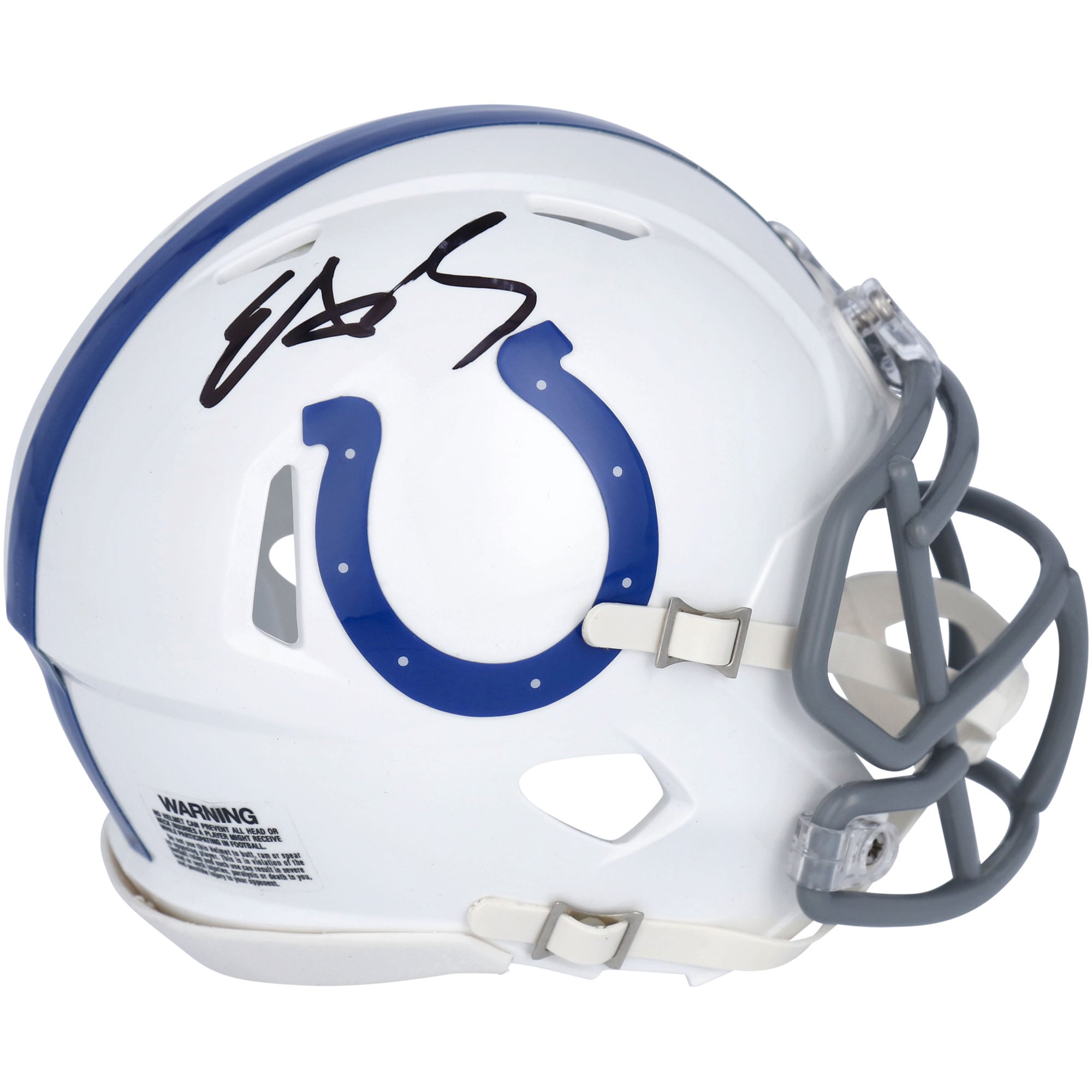 Edgerrin James Indianapolis Colts Autographed Riddell Speed Mini Helmet