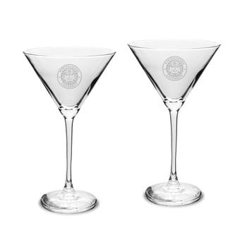 Northeastern Huskies Two-Piece Traditional 10oz. Martini Glass Set