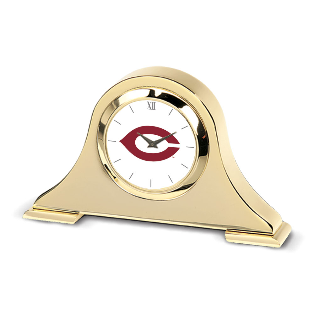 Gold UChicago Maroons Napoleon Desk Clock