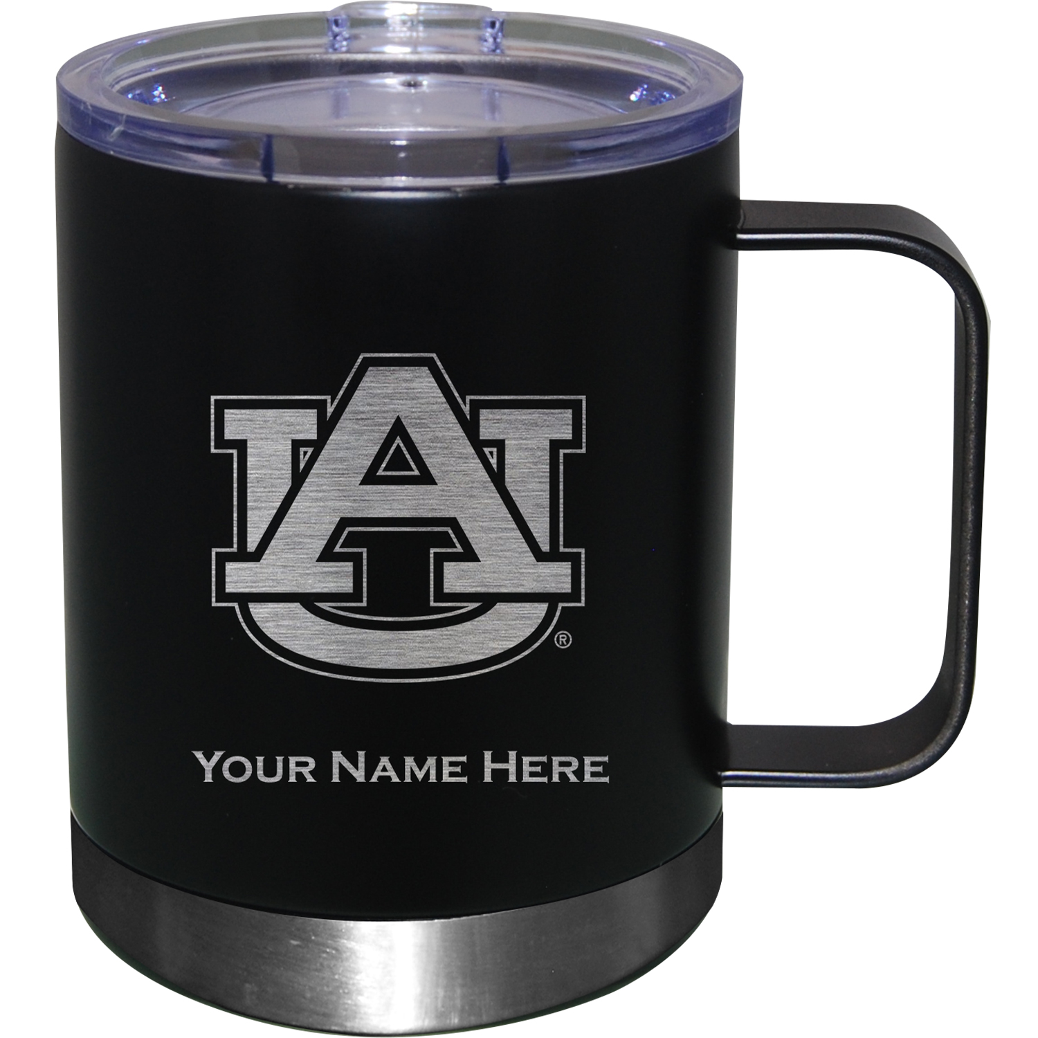 Auburn Tigers 12oz. Personalized Stainless Steel Lowball with Handle