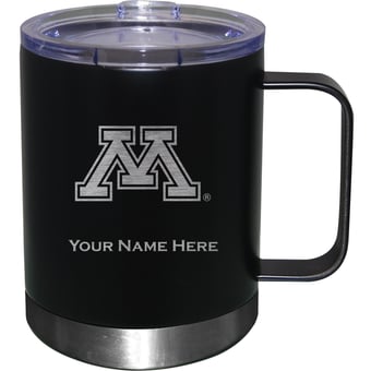 Minnesota Golden Gophers 12oz. Personalized Stainless Steel Lowball with Handle