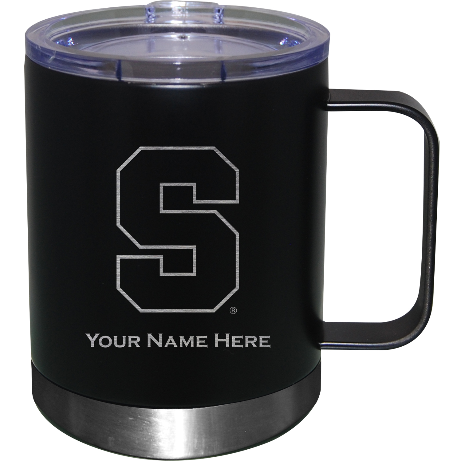 Syracuse Orange 12oz. Personalized Stainless Steel Lowball with Handle
