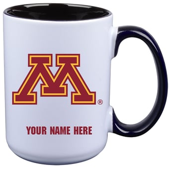 Minnesota Golden Gophers 15oz. Personalized Ceramic Mug