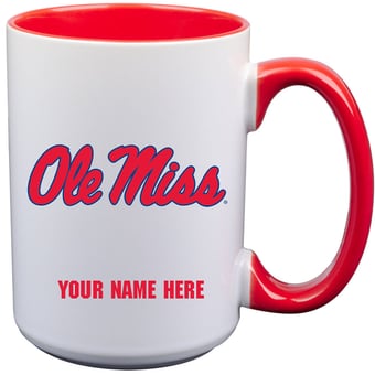 Ole Miss Rebels 15oz. Personalized Ceramic Mug