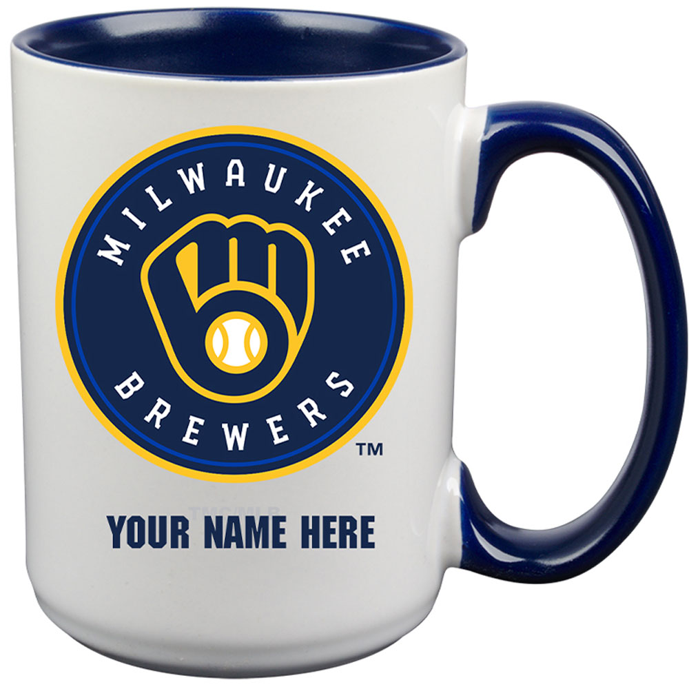 Milwaukee Brewers 15oz. Personalized Ceramic Mug