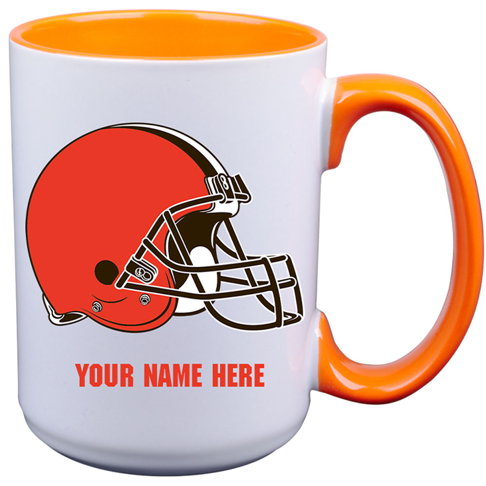 Cleveland Browns 15oz. Personalized Ceramic Mug