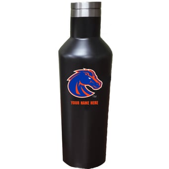 Black Boise State Broncos 17oz. Personalized Stainless Steel Infinity Bottle