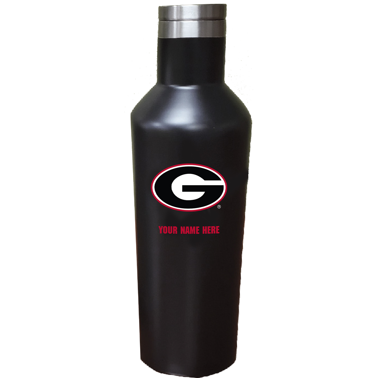 Georgia Bulldogs 17oz. Personalized Stainless Steel Infinity Bottle