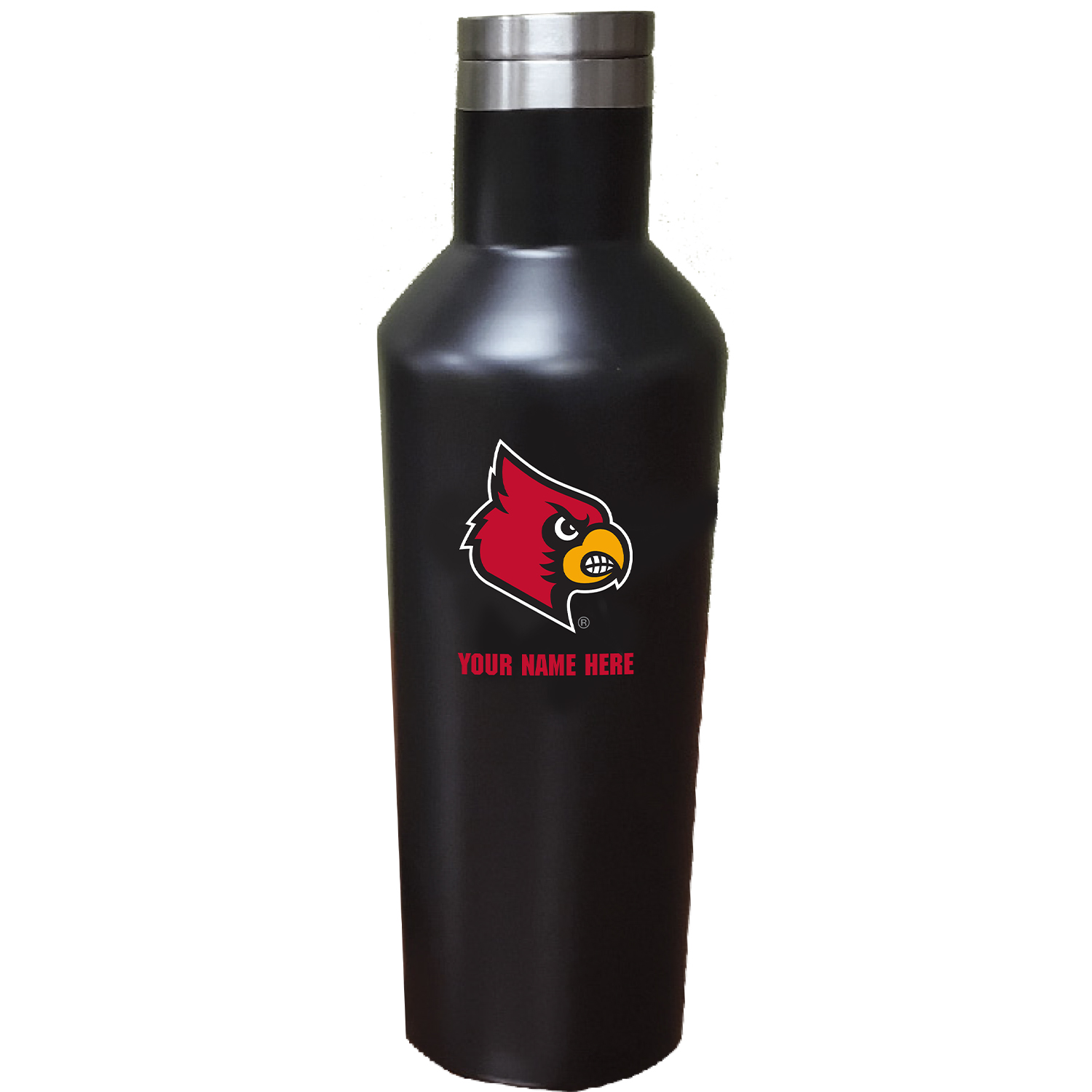 Louisville Cardinals 17oz. Personalized Stainless Steel Infinity Bottle